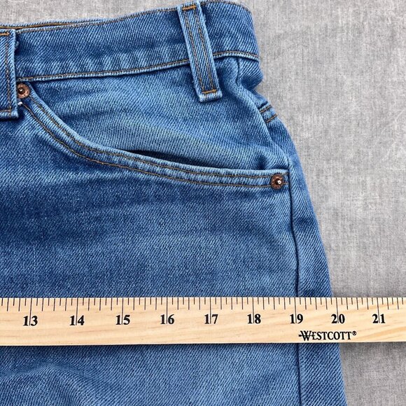 Levis Men 34W x 30L Blue Stonewash Orange Tab Mid Rise Straight Leg USA VTG - Picture 4 of 12